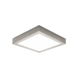 DOWNLIGHT SUPERFICIE 13W PLATA 4000ºK CUADRADO