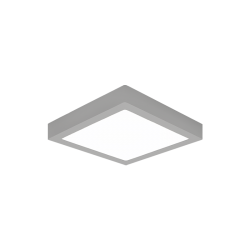 DOWNLIGHT SUPERFICIE 7W PLATA 4000ºK CUADRADO