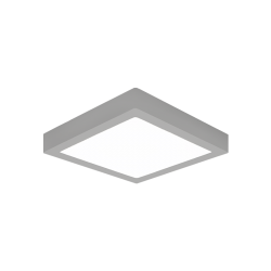 DOWNLIGHT SUPERFICIE 13W PLATA 3000ºK CUADRADO