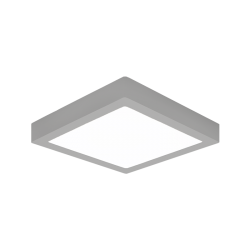 DOWNLIGHT SUPERFICIE 18W PLATA 3000ºK CUADRADO