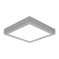 DOWNLIGHT SUPERFICIE 25W PLATA 3000ºK CUADRADO