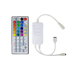 CONTROLADOR RGB 5/24V CON MANDO 144W