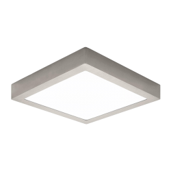 DOWNLIGHT SUPERFICIE 25W NÍQUEL 3000ºK CUADRADO
