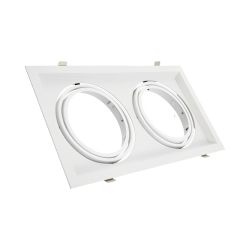 CARDAN PLANO AR111 DOBLE BLANCO