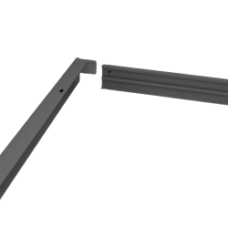 MARCO SUPERFICIE PANEL 30X120 NEGRO