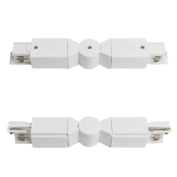 CONECTOR CODO AJUSTABLE TRIFÁSICO BLANCO