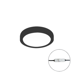 DOWNLIGHT SUPERFICIE 7W NEGRO CCT REDONDO