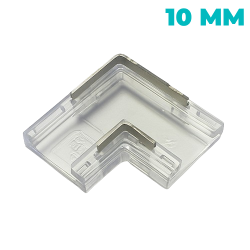 CONECTOR UNIÓN "L" PCB-PCB 2 PINES TIRA LED 10 mm IP20