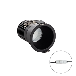 Spot Light 3W LED COB CCT 3000/4000/5700ºK Negro