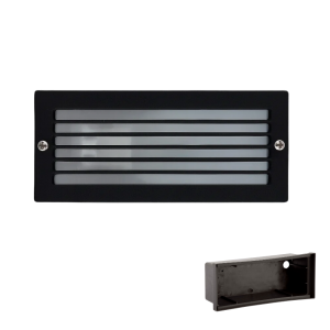 BAÑADOR DE PARED TOOL REJILLA E27 NEGRO