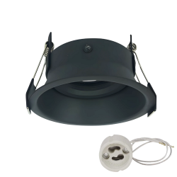 ARO REDONDO RETRO NEGRO MATE