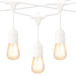 GUIRNALDA 15 METROS 15 PORTALÁMPARAS E27 BLANCA