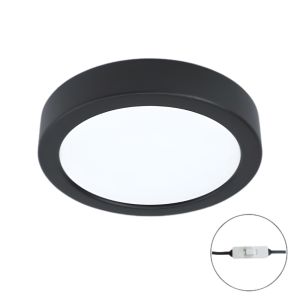 DOWNLIGHT SUPERFICIE 7W NEGRO CCT REDONDO