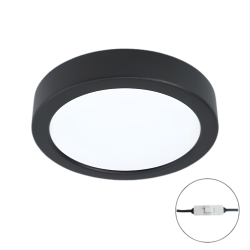 DOWNLIGHT SUPERFICIE 7W NEGRO CCT REDONDO