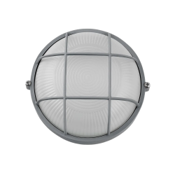 APLIQUE MURAL HATCH REJILLA 190 GRIS PLATA