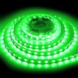 Rollo 5mts TIRA LED 12V 14,4W 60 LEDS/M SMD5050 IP20 Verde