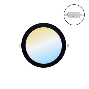 DOWNLIGHT LED 7W NEGRO CCT...