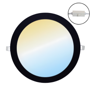 DOWNLIGHT LED 24W NEGRO CCT...